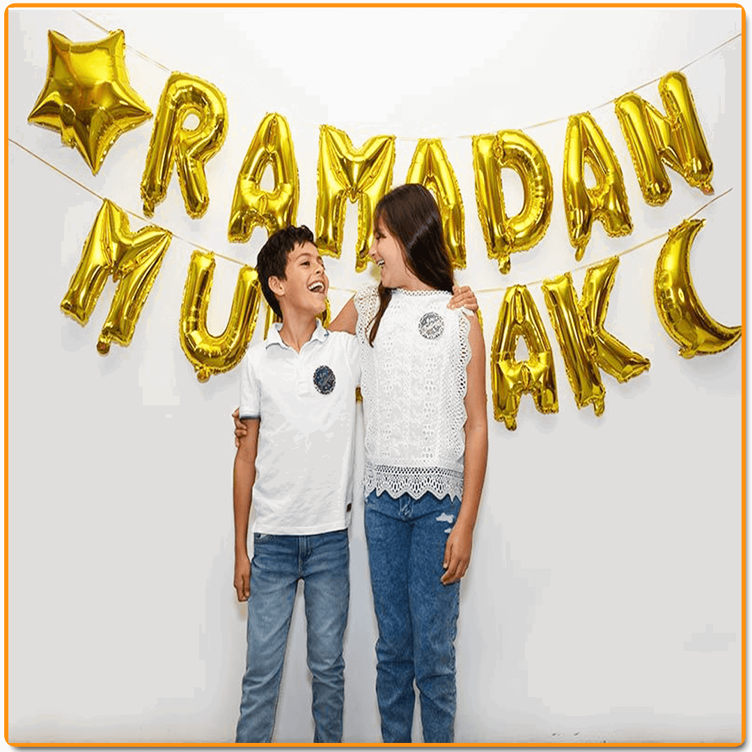 بالونات حروف رمضان مبارك - IRAK Store